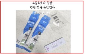 요즘코로나 독감검사